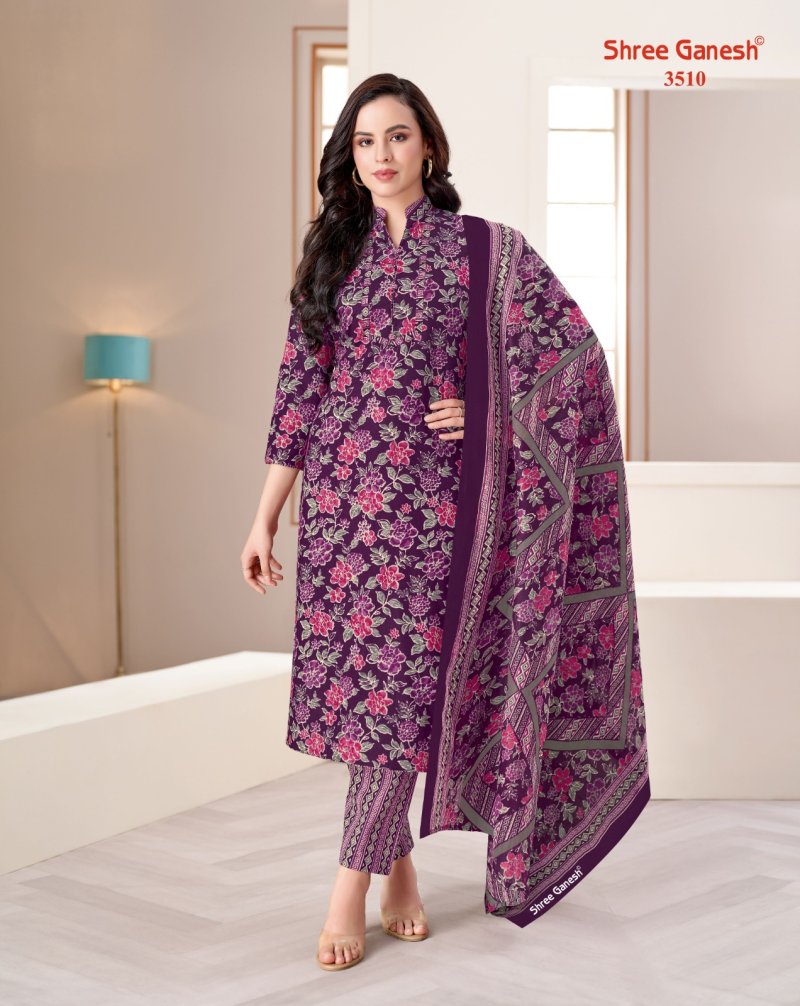 Samiyra Vol 25 By Shree Ganesh Cotton Printed Dress Material